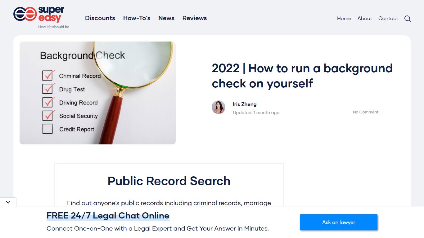 2022 | How to run a background check on yourself - Super Easy