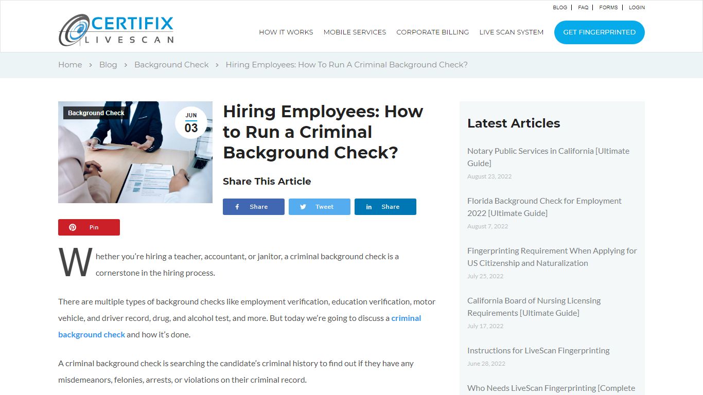 Hiring Employees: How to Run a Criminal Background Check?